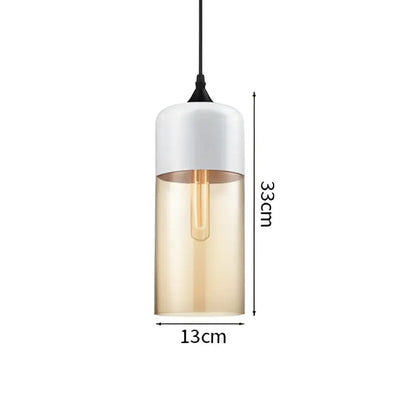 Modern black & clear led glass pendant lamp kitchen light