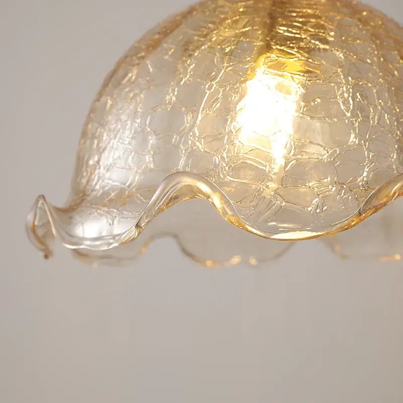 Modern textured glass led pendant light for dining room