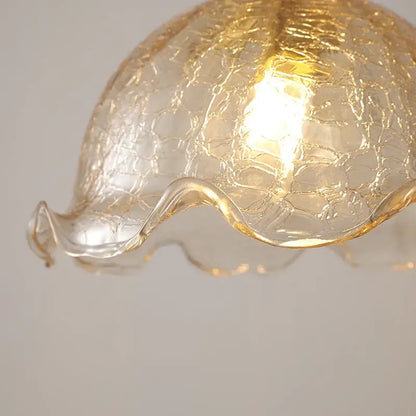 Modern textured glass led pendant light for dining room