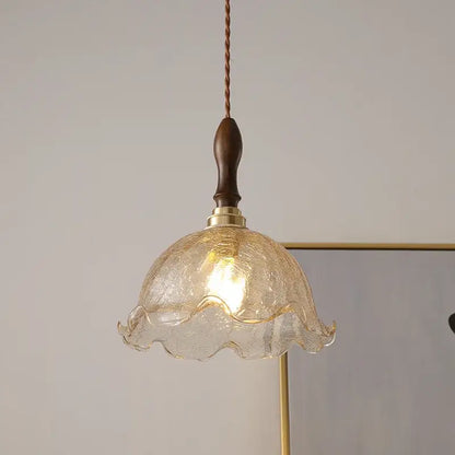 Modern textured glass led pendant light for dining room