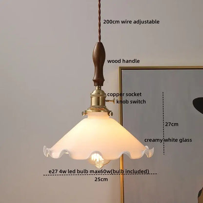Modern textured glass led pendant light for dining room