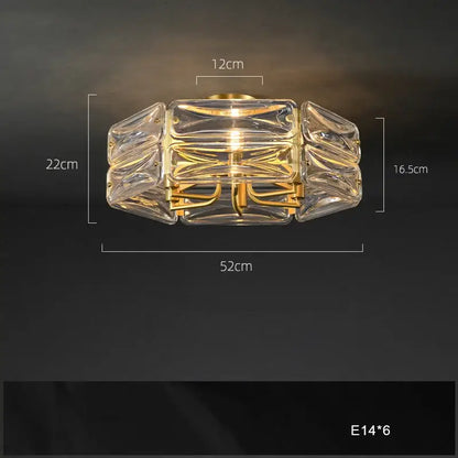 Modern gold led glass pendant light kitchen island chandelier