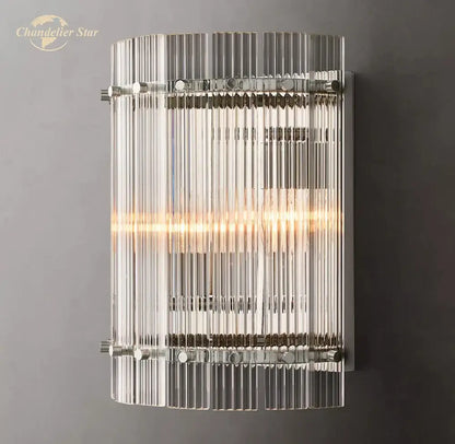 Modern brass led glass san marco wall lamp for bedroom