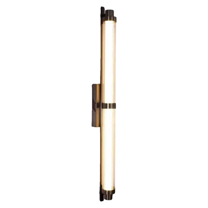Minimalist gold led glass wall lamp for living room