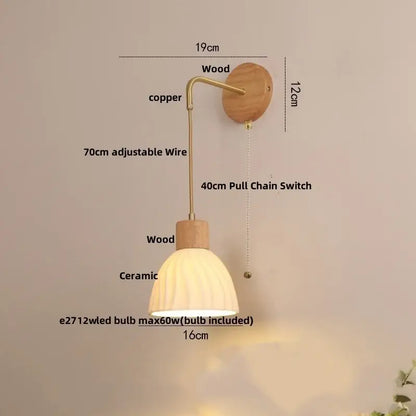 Modern gold flower led glass wall lamp for bedroom luxury decor