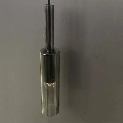 Modern black cylindrical led glass wall lamps for living room