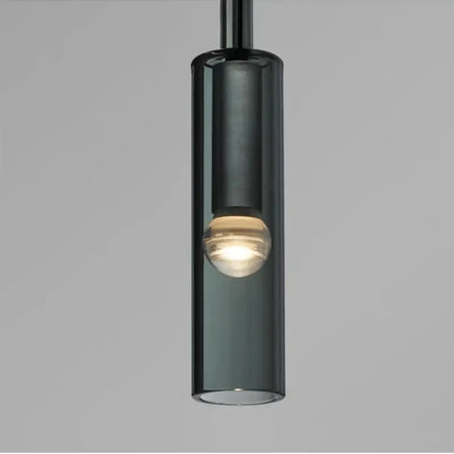 Modern black cylindrical led glass wall lamps for living room