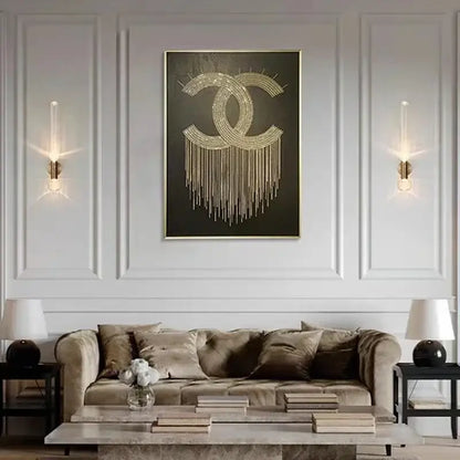 Modern gold glass wall sconces for bedroom and living room lighting