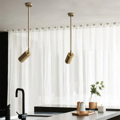 Modern brass led golden ceiling spotlight for living room