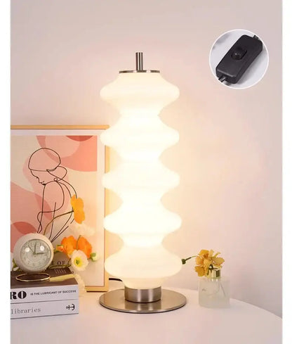 Modern white led gourd sanding floor lamp for living room