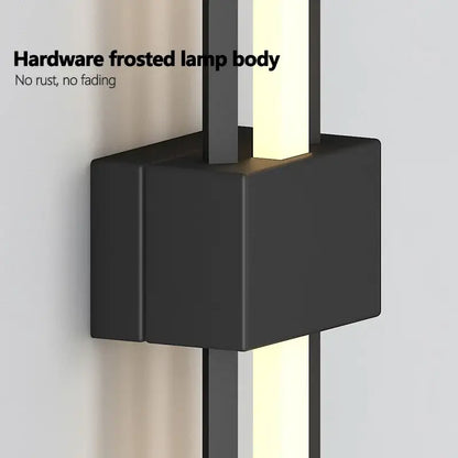 Minimalist black led wall lamp – living room sconce