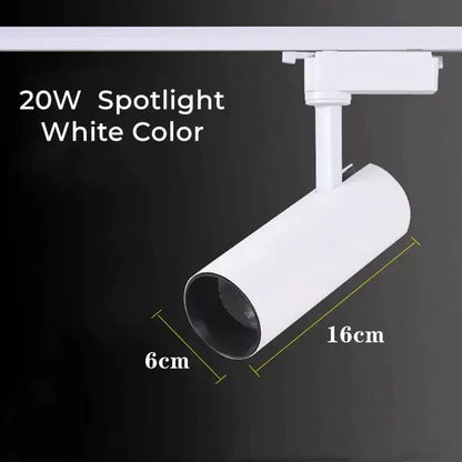 Modern black led grille track light for clothing store ceiling rail