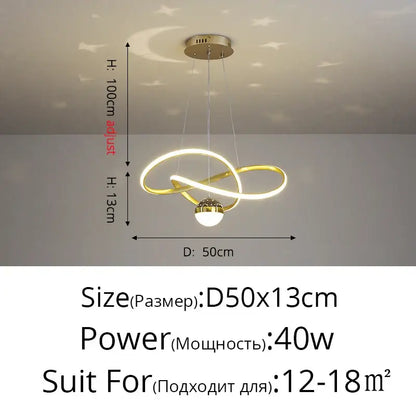 Modern gold & white crown led gypsophila chandelier living room light