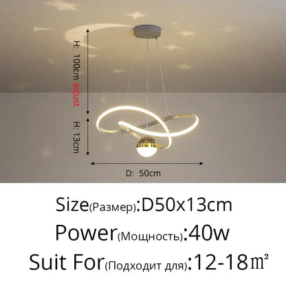 Modern gold & white crown led gypsophila chandelier living room light