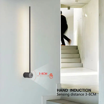 Modern minimalist led hand induction wall light bedroom fixture