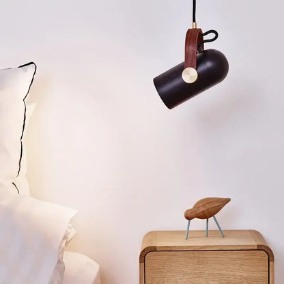 Modern black and brass pendant light – dining room led hanging lamp