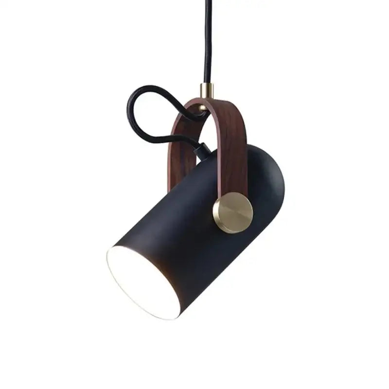 Modern black and brass pendant light – dining room led hanging lamp