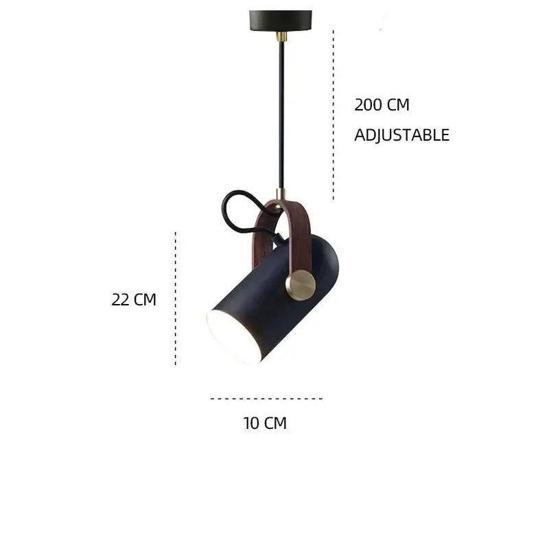 Modern black and brass pendant light – dining room led hanging lamp