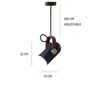 Modern black and brass pendant light – dining room led hanging lamp