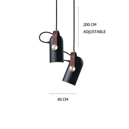 Modern black and brass pendant light – dining room led hanging lamp
