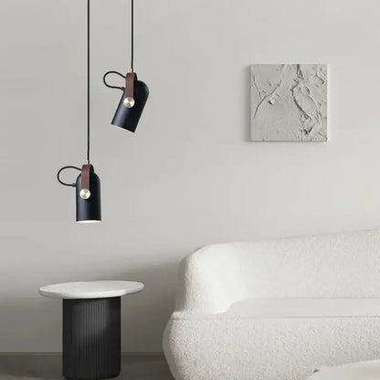 Modern black and brass pendant light – dining room led hanging lamp