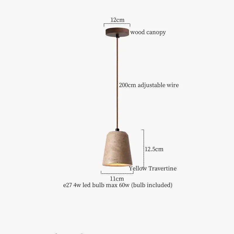 Minimalist brown & off-white led hanging lamp kitchen