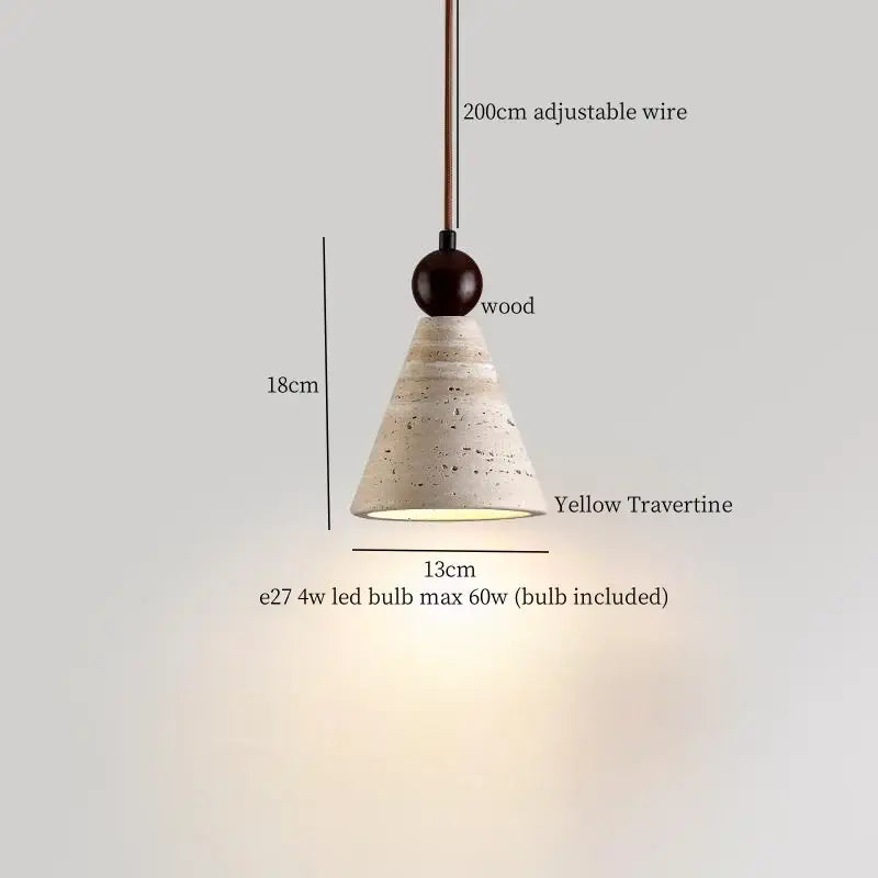 Minimalist brown & off-white led hanging lamp kitchen