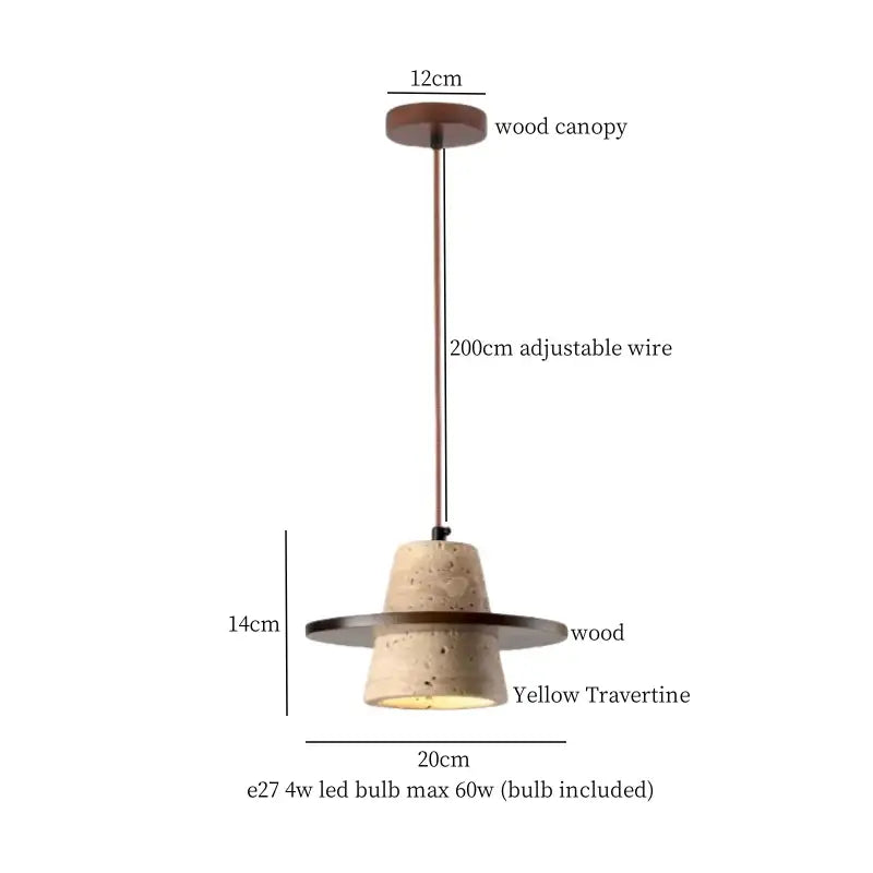Minimalist brown & off-white led hanging lamp kitchen