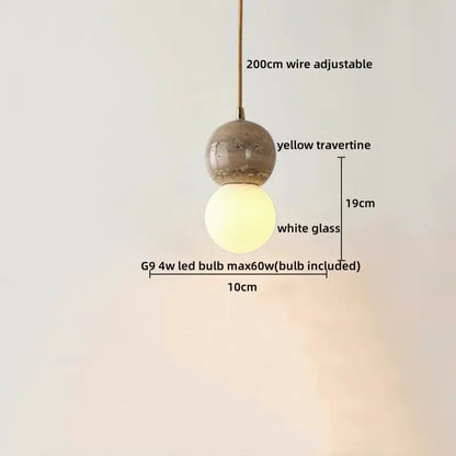 Rustic concrete and wood led hanging lamp dining room pendant