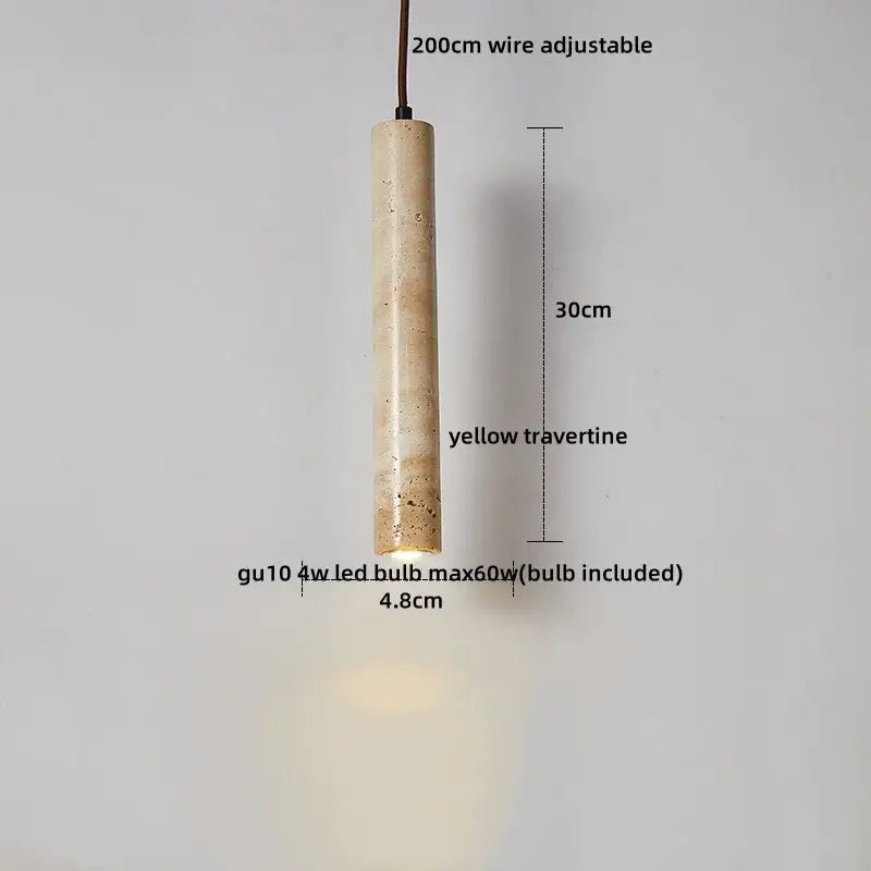 Rustic concrete and wood led hanging lamp dining room pendant