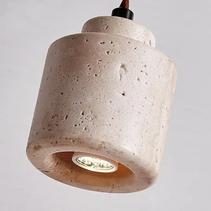 Yellow travertine led hanging light dining room pendant light