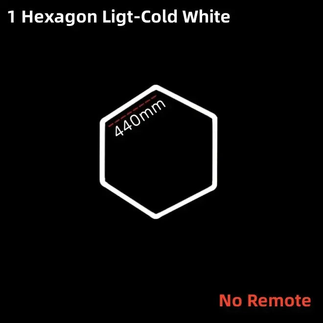 Rgb customizable led hex garage light with remote control