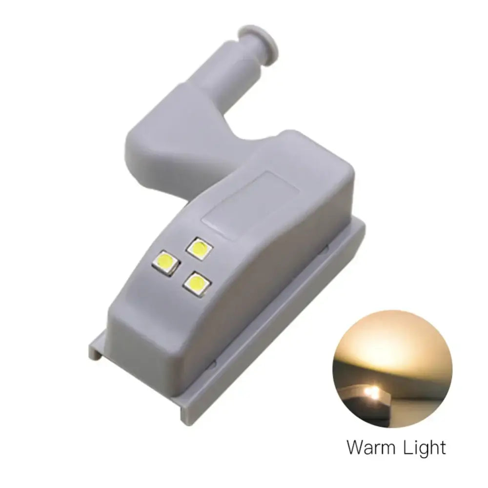 Gray plastic led hinge sensor lights kitchen cabinet wardrobe