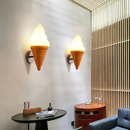 Modern led ice cream wall lamp bedroom night light