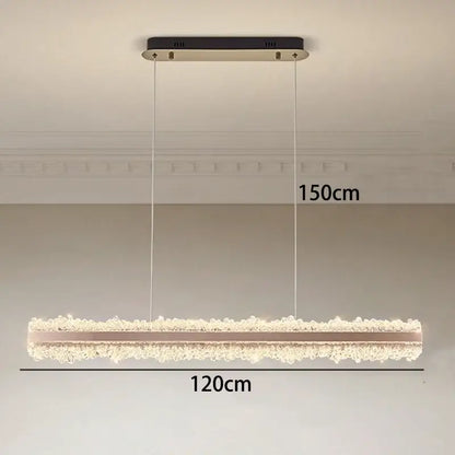 Modern copper and black led indoor chandelier bedroom crystal light