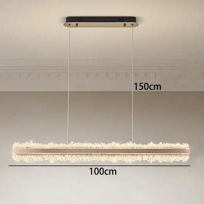 Modern copper and black led indoor chandelier bedroom crystal light