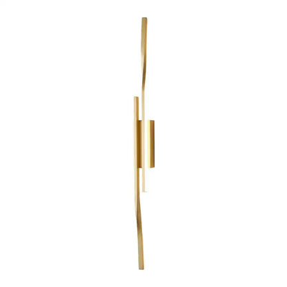 Modern minimalist black led indoor copper wall lamp living room decor