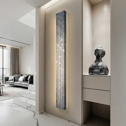 Abstract golden led indoor painting decoration for living room