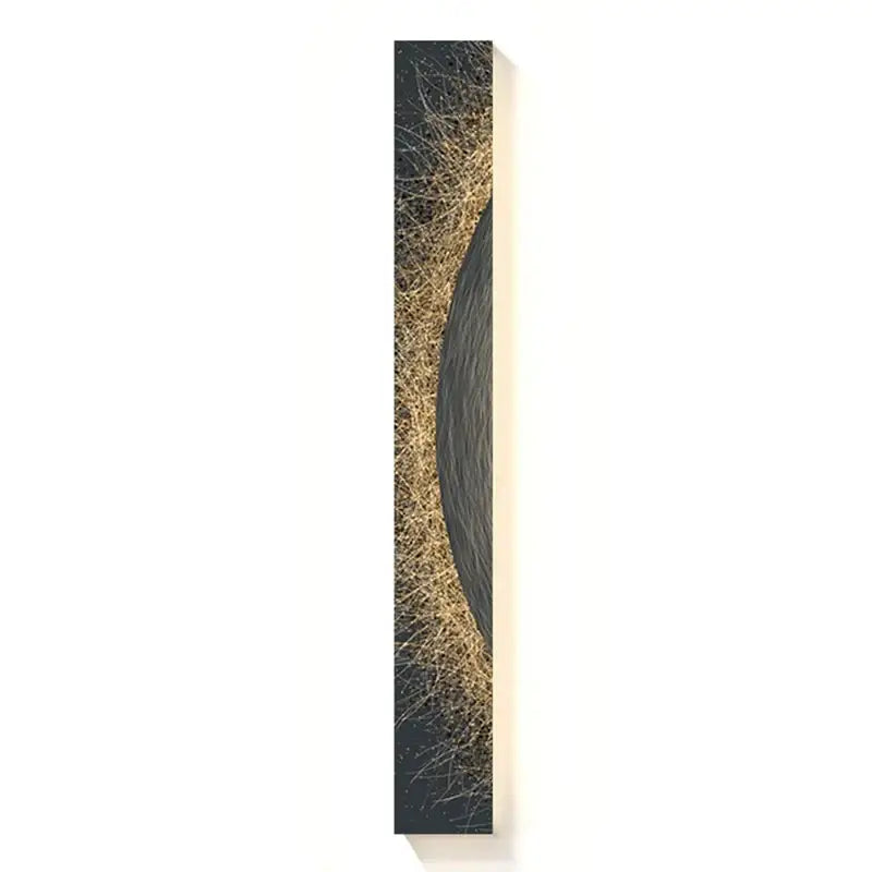 Abstract golden led indoor painting decoration for living room