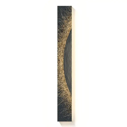 Abstract golden led indoor painting decoration for living room