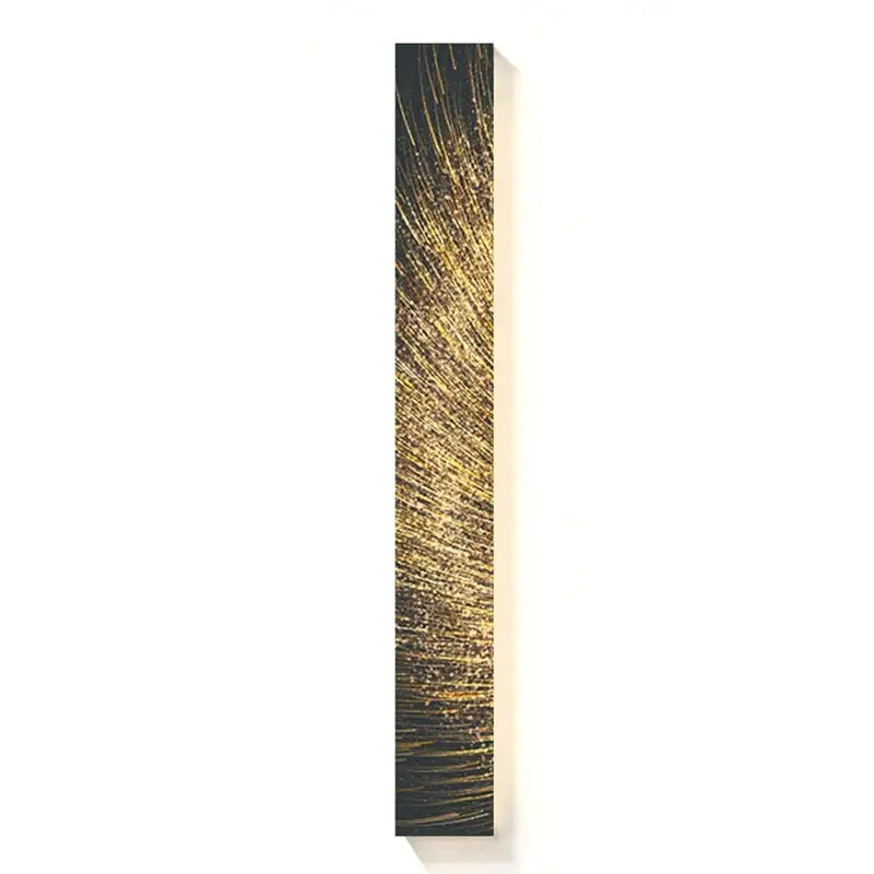 Abstract golden led indoor painting decoration for living room