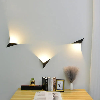 Minimalist gold circular led indoor wall lamp bedroom sconce