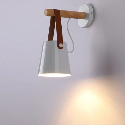 Minimalist gold circular led indoor wall lamp bedroom sconce