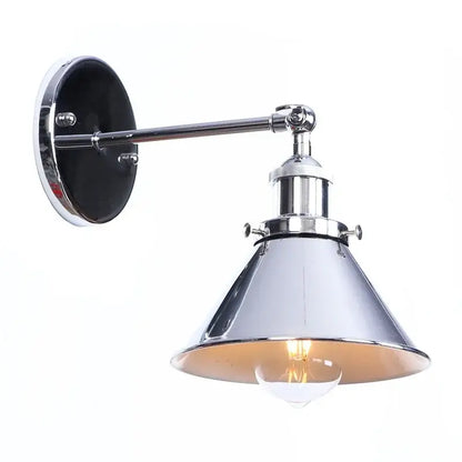 Industrial chrome wall lamp led indoor wall light for bathroom