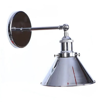 Industrial chrome wall lamp led indoor wall light for bathroom