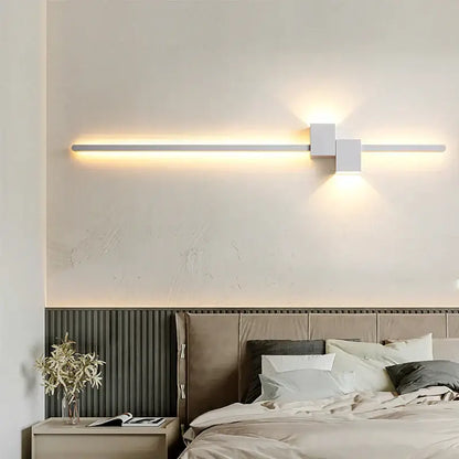 Modern black & white led interior wall lamp bedroom minimalist light