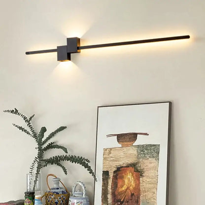 Modern black & white led interior wall lamp bedroom minimalist light