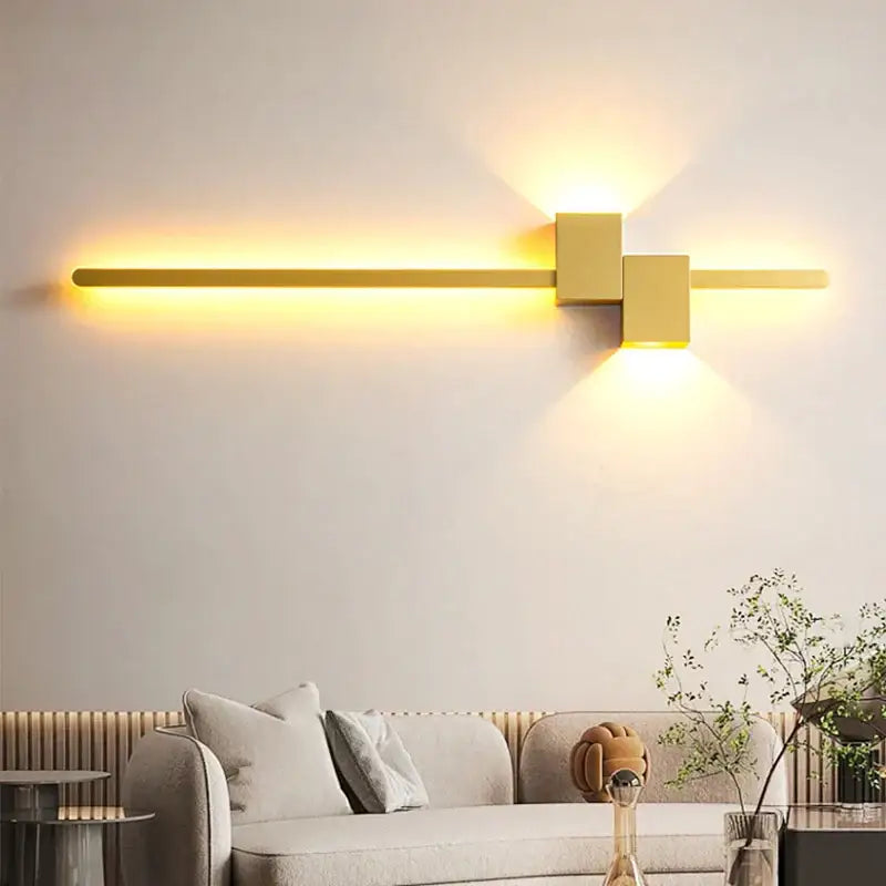 Modern black & white led interior wall lamp bedroom minimalist light