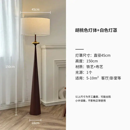 Wabi-sabi black and gold iron art floor lamp for living room