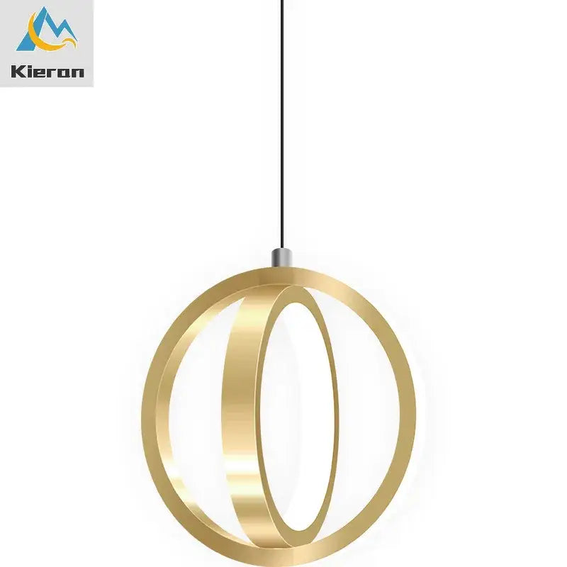 Modern gold led iron art small chandelier for living room